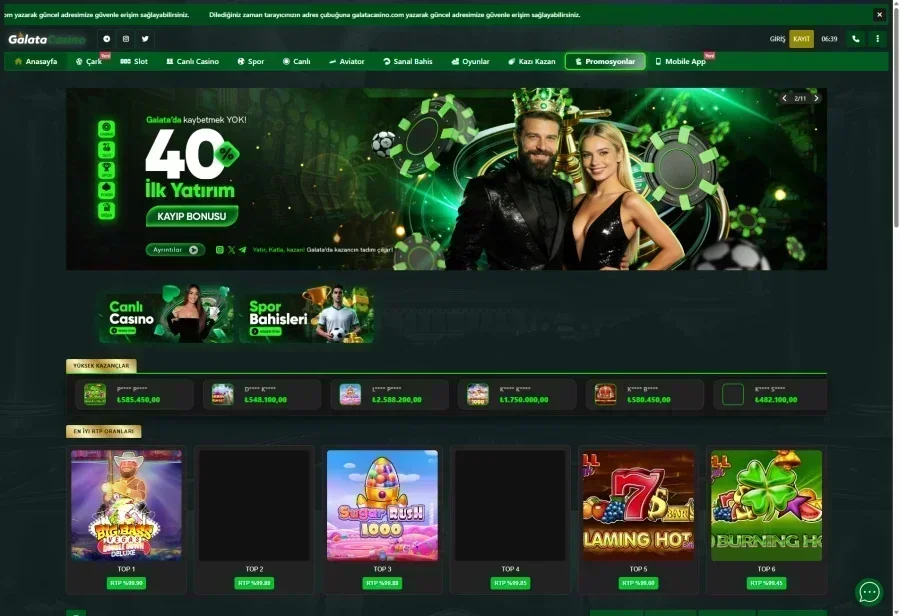 Galata Casino ekran görüntüsü